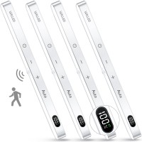 Willed Motion Sensor Light Indoor Battery Display 60 Led Touch Light Bar Under Cabinet Lights Rechargeable Battery Operated