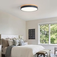 Woknos 157 Minimalist Style Flush Mount Dimmable Ceiling Led Lightning Fixtures Close To Ceiling Easy Install For Bedroom Bat