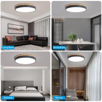 Woknos 157 Minimalist Style Flush Mount Dimmable Ceiling Led Lightning Fixtures Close To Ceiling Easy Install For Bedroom Bat