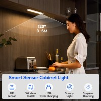 Homelist Under Cabinet Lights 60 Led Wireless Under Cabinet Lighting Motion Sensor Indoor Rechargeable Battery Operated Closet