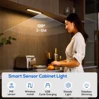 Homelist Under Cabinet Lights 60 Led Wireless Under Cabinet Lighting Motion Sensor Indoor Rechargeable Battery Operated Closet