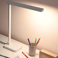 Beyondop Led Desk Lamp,White Desk Light With Eye-Caring,Desk Lamps For Home Office,Bright Reading Table Lamp,4 Brightness Level,Dimmable Table Lamp For Office Desk/Crafting/Working