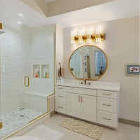 Epinl Gold Bathroom Vanity Light Fixtures Brushed Gold Bathroom Light Fixtures Over Mirror 4Light 4000K Led Crystal Wall Scon