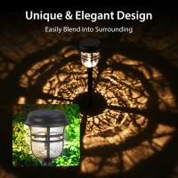 Xmcosy Led Solar Light Outdoor Ip65 Waterproof 2 Lighting Modes Glass Solar Lights For Outside Yard Garden Landscape Patio Law