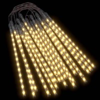 Vidaxl Meteor Lights 20 Pcs 1 Ft Warm White 480 Leds Indoor Outdoor