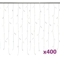 Vidaxl Led Curtain Icicle Lights 3937 400 Led Cold White 8 Function