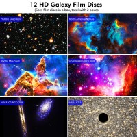 Syslux Star Projector Hd Image Large Projection Area Led Lights For Bedroom Night Light,Planetarium Projector Galaxy Night Light Projector For Kids Include 4K Replaceable 12 Galaxy Discs