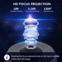 Syslux Star Projector Hd Image Large Projection Area Led Lights For Bedroom Night Light,Planetarium Projector Galaxy Night Light Projector For Kids Include 4K Replaceable 12 Galaxy Discs