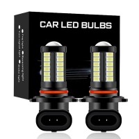 Yonput 2 PcS 9005 LED Fog Lights Bulb 6500K Xenon White 2800 Lumens Super Bright 5730 33SMD chips LED Running Lights DRL Bulbs Replacement for cars Trucks SUVs Vans