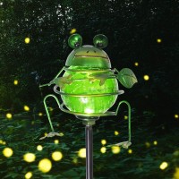 Solar Garden Lights Outdoor Decorative - Frog Solar Stake Lights Waterproof Solar Pathway Lights For Garden, Lawn, Patio, Yard Decorative