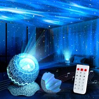 Galaxy Star Projector, Aurora Projector With 33 Light Effects, Dinosaur Egg Lights For Bedroom Decor With Bluetooth Speaker White Noise & Remote Control