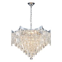 Anjiadengshi Large Crystal Chandelier K9 Crystal Lighting Chandelier For Living Room 9 E12 Bulbs High 217 In X Diameter 252 In