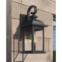 Femila Outdoor Wall Sconce, 21 Inch Large Exterior Wall Light Fixtures, Anti-Rust Waterproof Outdoor Wall Lantern Porch Lights For Entryway, Patio, Garage, Doorway, Matte Black, 4Fd54B2 Bk