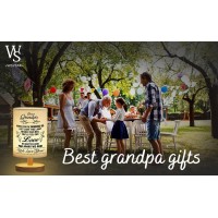 Wsyear Grandpa Gifts- Fathers Day Birthday Gifts For Grandpa, To My Grandpa Gifts Table Lamp, Best Grandpa Gifts From Grandchildren Birthday Gifts For Grandpa From Granddaughter Grandson