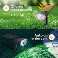 Linkind Solar Spotlights Outdoor Starrays 2In1 Solar Outdoor Light Ip67 Waterproof Solar Spot Lightsefficient And Durable O