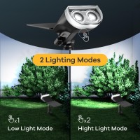 Linkind Solar Spotlights Outdoor Starrays 2In1 Solar Outdoor Light Ip67 Waterproof Solar Spot Lightsefficient And Durable O