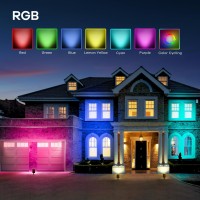 Linkind Rgb Solar Spotlights Outdoor Solar Lights Waterproof Starrays 2In1 Spot Lights Ip67 Waterproof Solar Spot Light Out