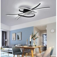 Modern Led Ceiling Light, Living Room Lights, Dimmable Bedroom Ceiling Light With Remote Control, Creative Metal Ceiling Lamp, Indoor Ceiling Lighting For Living Room, Office, Kitchen,