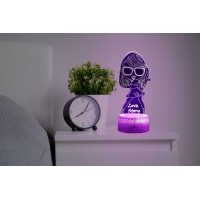 Qhy Birthday Gifts For Girls Cute Girl Night Light Decoration For Room Table Lamp For Music Party Suppliesnight Light With 1