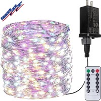 66Ft 200 Led Fairy Lights Plug In, Waterproof With Remote Outdoor 8 Modes Christmas Lights Bedroom Decor, Twinkle Lights With Timer For Girl'S Room Christmas Decorations (Multicolor)