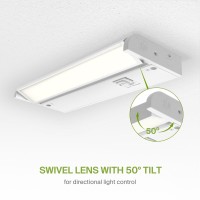 Asd Swivel Led Under Cabinet Lighting 9 Inch 3W Hardwired Or Plugin 2700K3000K4000K Hilow Switch Rotatable Lens Dimmab