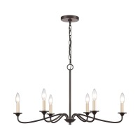 Quinn 30'' Wide 6-Light Chandelier - Old Bronze