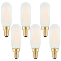 Dimmable Frosted E12 Candelabra Led Edison Bulb 2W Equal 25W Small Candle Base Chandelier Light Bulbs 2700K Warm White Vintage