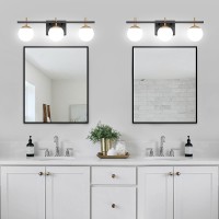 Zsmihdoh Bathroom Light Fixtures Over Mirror Mid Century Modern Bathroom Vanity Light Globe Bathroom Lighting Fixtures With Mi