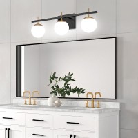 Zsmihdoh Bathroom Light Fixtures Over Mirror Mid Century Modern Bathroom Vanity Light Globe Bathroom Lighting Fixtures With Mi