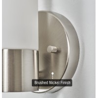 Kira Home Sol 10 Modern Wall Sconce With Frosted Glass Shade For Bathroomvanity Cool Brass Finish 2Pack