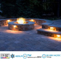 Leonlite 8Pack Premium Series 5Cct 12 Inch Hardscape Lighting Low Voltage Led Swivel 2200K2700K3000K4000K5000K Selectable