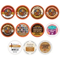 Perfect Samplers Caramel Coffee Pods Variety Pack Medium Roast Coffee For Keurig K Cups Machines Assorted Caramel Flavored Cof