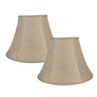 Aspen Creative 380012 Transitional Bell Shaped Collapsible Spider Construction Lamp Shade In Natural 9 Top X 18 Bottom X