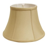 High Quality Fabric Lamp Shade Includes Brass Finish Washer Washer fitters sits on top of the harp Intended for use with customers own finial Shade measures 13 top diameter x 19 bottom diameter x 11 slant height Softback lampshade with vertical piping and