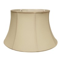 High Quality Fabric Lamp Shade Includes Brass Finish Washer Washer fitters sits on top of the harp Intended for use with customers own finial Shade measures 13 top diameter x 19 bottom diameter x 11 slant height Softback lampshade with vertical piping and