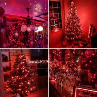 Extralong String Lights Outdoorindoor 200 Led Upgraded Super Bright Christmas Lights Waterproof 8 Modes Plug In Clear Wire F