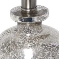 Elegant Designs Lt3335Mur Textured Glass Table Lamp Mercury Pack Of 4