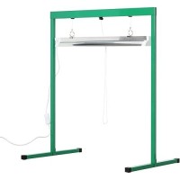 Ipower 6400K T5 Fluorescent Grow Light System With Stand Rack For Indoor Plant Growing 2 Feet 24W Green