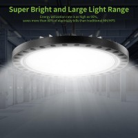 10 Pack 200W Led Ufo High Bay Light 6500K Daylight White 20000Lm Workshop Lighting Ip65 Waterproof Ultra Thin Commercia Shop Industrial Lamp Area Lights Fixtures With 50Cm Chain For Workshop Factory