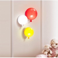 Dunmw Creative Balloon Wall Lamp Colorful Balloon Wall Lamp Kids Room Wall Lamp Decorative Bedroom Wall Light Rope Switch