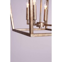 Millennium Lighting 3244-Vg | Ritner Modern Four Light Steel Pendant Chandelier ~ An Elegant But Versatile Design For Living Room, Dining Room, Hallway, Or Foyer (Medium Pendant - Vintage Gold)