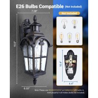 Dewenwils Motion Sensor Outdoor Wall Lights 2Pack Dusk To Dawn Exterior Lantern Fixture Roman Vintage Wall Mount Waterproof P