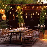 Wenfeng Outdoor String Lights 50Ft 2200K Led Patio Lights With St38 Waterproof Bulbs Retro Connectable String Lights For Patio