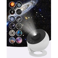 Vansmago 12 In 1 Planetarium Galaxy Star Projector For Bedroom Decor, 360 Rotating Nebula Projector Lamp, Timed Starry Night Light Projector For Kids,Home Theater, Ceiling, Room Decoration