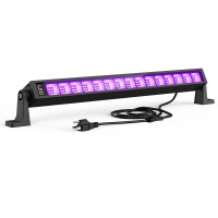 Atfoyer 36W Led Black Light Bar Black Lights For Glow Party Blacklight With Plugswitch Each Light Up 21X21 Sqft Area Glow