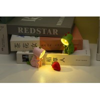 2 Pack Led Mini Table Lamp Cool Dinosaur Book Lamps, Reading Book Lamps For Home Room Computer Night Lights Eye Protections, For Night Study Travel Portable - Ld03 Green