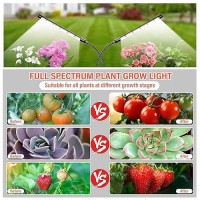 Bseah Plant Grow Light For Indoor Plants 2 Pack Full Spectrum Indoor Grow Light Auto On Off Timer 3912H