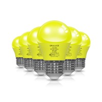 Oraluce Yellow Porch Light Bulb 40 Watt Equivalenta15 Led Bulbs For Halloween Christmas Party Decoration And Lightingcolored L