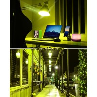 Oraluce Yellow Porch Light Bulb 40 Watt Equivalenta15 Led Bulbs For Halloween Christmas Party Decoration And Lightingcolored L