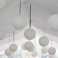 Lihao 20Pcs White Paper Lanterns Chinese Hanging Paper Lanterns Mix Size Decorative Party Lanterns For Wedding Birthday Hallowee